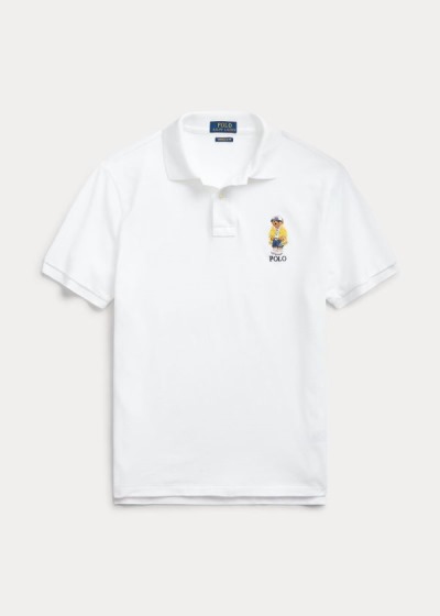 Polos Polo Ralph Lauren Hombre Blancos - Custom Slim CP-93 Bear - XCSKG3475